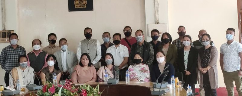 DC Dimapur with ATMA Governing Board and non official members during the meeting held on February 16. (DIPR Photo)