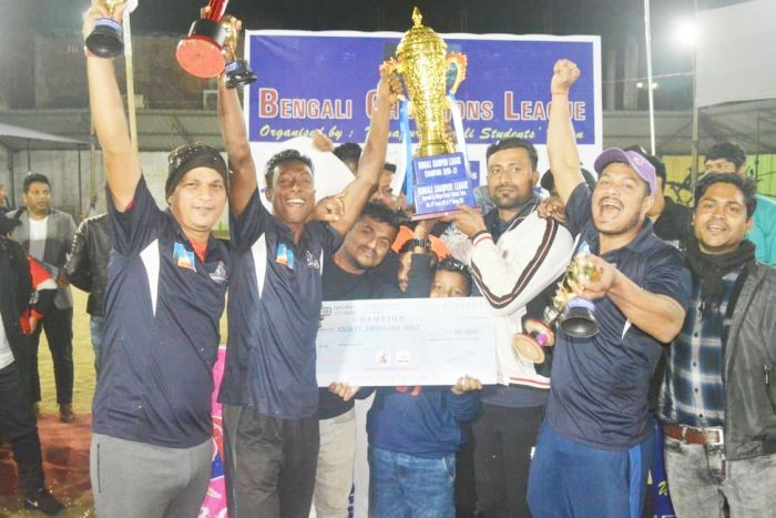 Winners of the Bengali Champions League Lokenath Warrior.