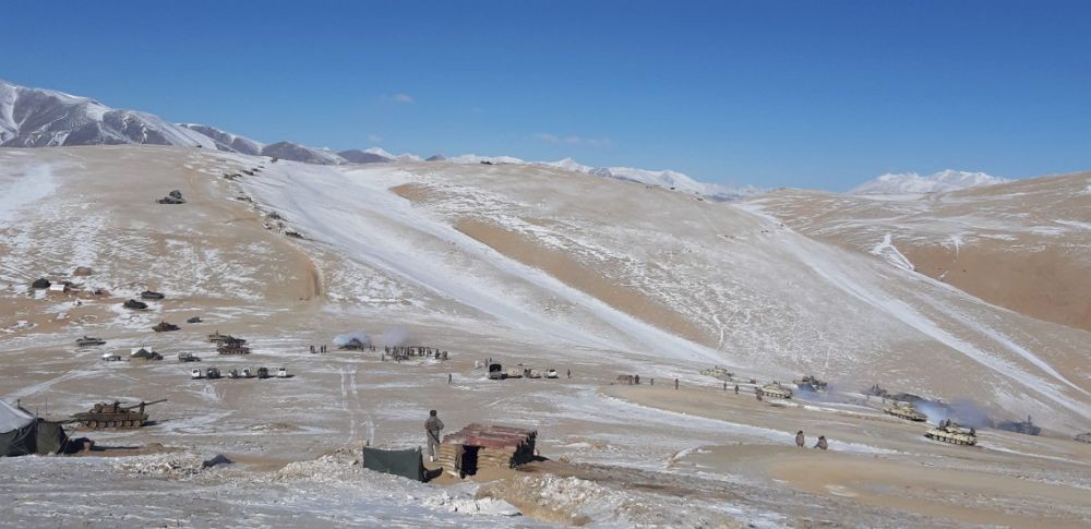 Ladakh: Indian and Chinese troops and tanks disengage from the banks of Pangong lake area in Eastern Ladakh where they had been deployed opposite each other for almost ten months now. (PTI Photo) 