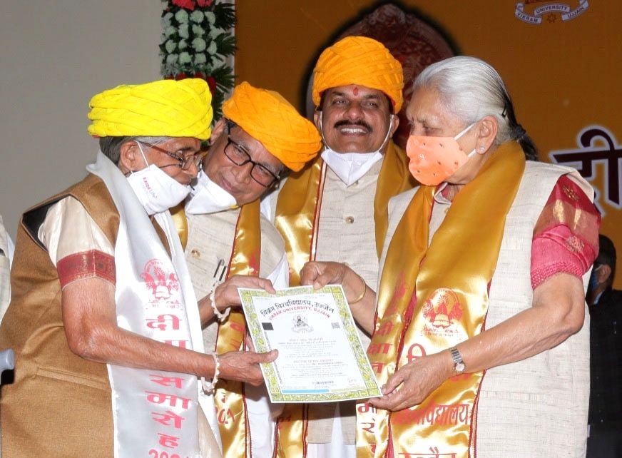 Age no bar: 80-yr-old Ujjain woman completes PhD. (IANS Photo)