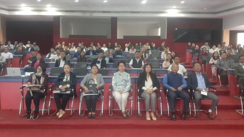 Participants during the state level training programme for district and block resource persons on SMC/SMDC training and meetings at Capital Convention Centre on March 23.