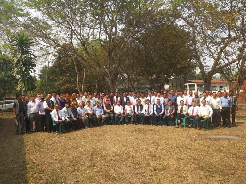 Dignitaries and others during the Nagaland Home Guards Service Association 12th general session at Central Training Institute, Dimapur on March 16