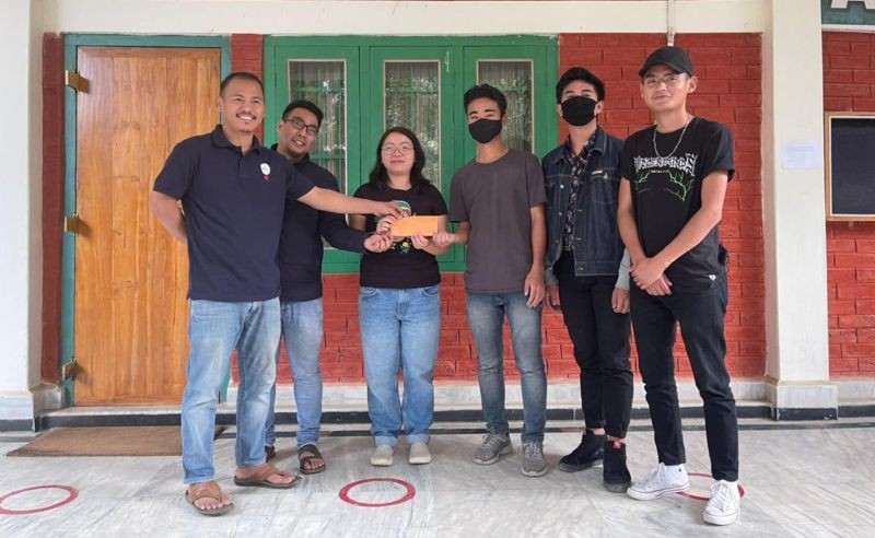 MMC Patkai final year students with faculty members on March 6. (Photo Courtesy: MMC Patkai)