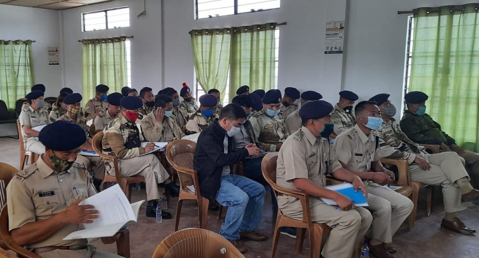 Section of the participants attending the training held at Phek Town Council Hall on March 25.