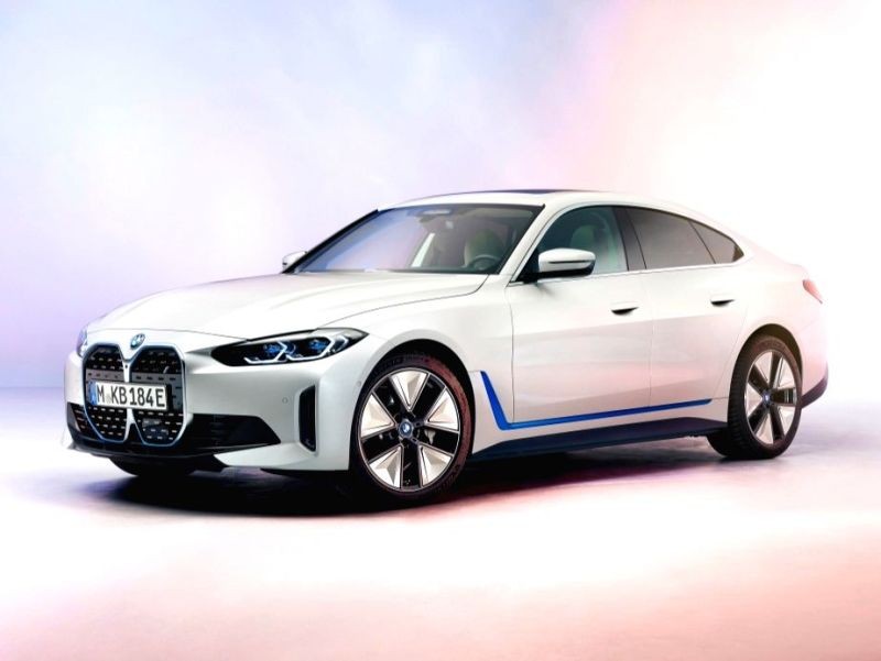 BMW unveils its 1st all-electric sedan i4, arriving this year. (IANS Photo)