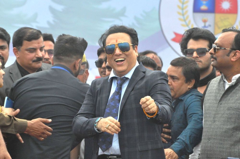 Moradabad: Bollywood actor Govinda during an inauguration of a school, in Moradabad, Saturday, March 6, 2021. (PTI Photo)