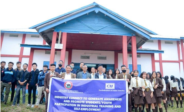 Industry Connect Program at Govt Higher Secondary School, Wokha on 16th March, 2021.