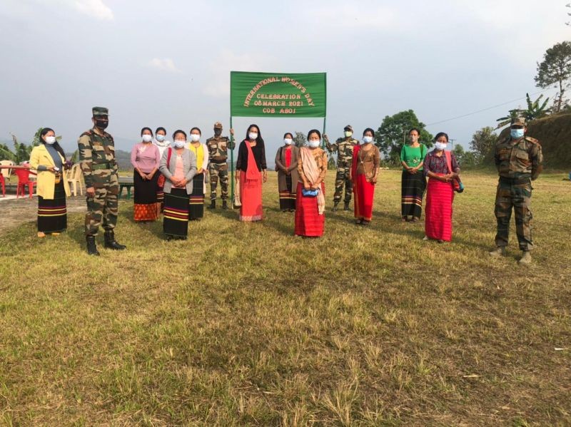 Mokokchung Battalion of Assam Rifles under aegis of HQ IGAR (N) celebrated International Women’s Day at Aboi and Dessoi in Mokokchung district with the theme ‘Women in Leadership: achieving an equal future in a COVID-19 World.’ A lecture was organised for Women Youth Council of New Chungtia, Watimyim and Longtho. An extempore competition was also organised on the same theme. A medical camp was also organised at Aboi where in 135 women were benefited. (Photo Courtesy: IGAR N)