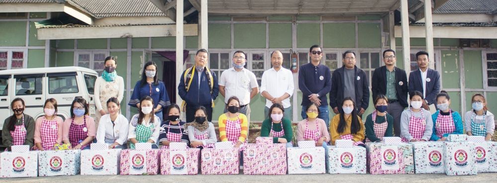 Phek DC Razouvolie Dozo and others with the participants of skill development training on advance baking at Phek.