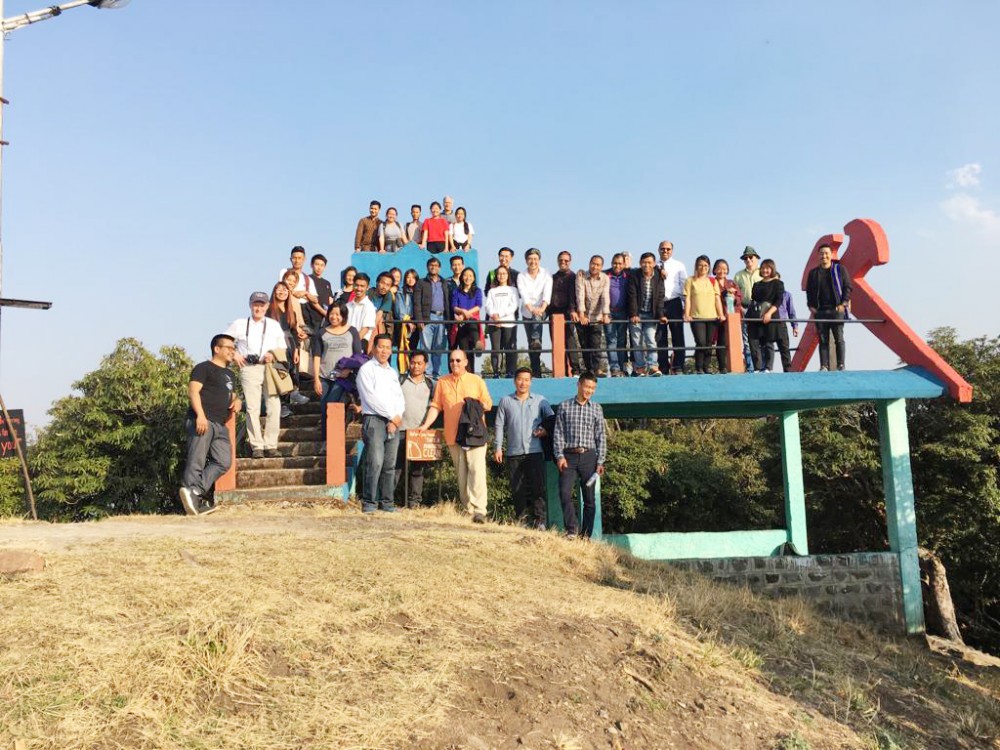 Some of the resource persons and dignitaries International Symposium on Integrated Land Use Management in the Eastern Himalayas during “Explore Puliebadze” on March 13.