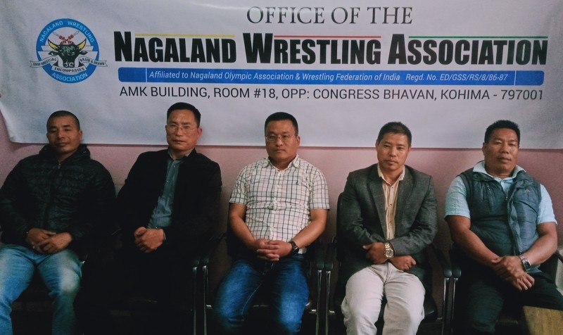 NWA officials during a press conference in Kohima on March 20. (Morung Photo)