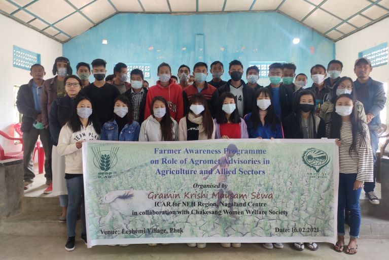 Participants of the awareness programme at Lishemi village, Phek district. (Photo Courtesy: ICAR Nagaland Centre)