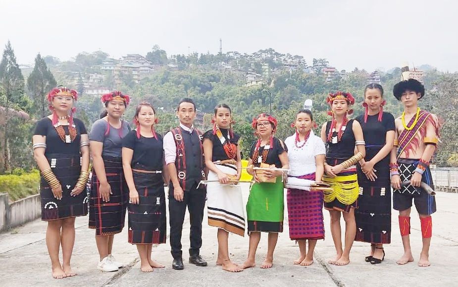 Specially-abled artists from Nagaland in the ‘Divya Kala Shakti: Witnessing the Abilities in Disabilities’ event held at Dorjee Khandu Convention Center in Arunachal Pradesh on March 4.