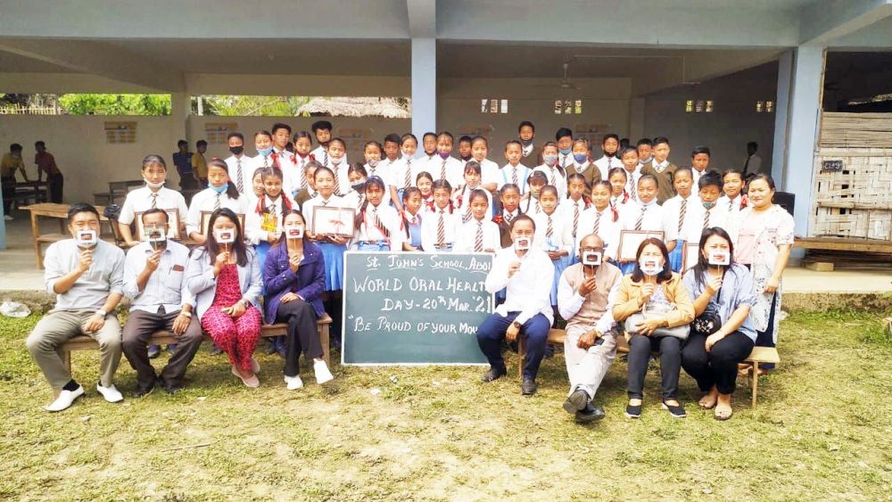 CHC Aboi staff along with students and teachers of St John School Aboi on March 20.