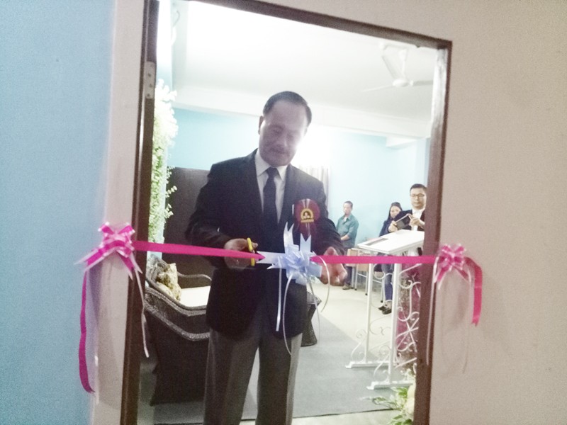O. Alem IPS, DGP (retd) inaugurating the NECI in Dimapur on Saturday. (Morung Photo)