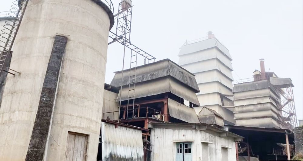 A view of the Wazeho cement plant in Phek.