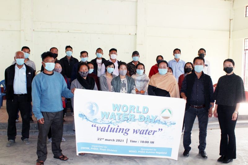 World Water Day programme was organised at Tekhouba village, Pfutsero on March 22 by DWSM PHED Phek and sponsored by WSSO PHED, Kohima. During the programme, the importance of World Water Day, the aims and objectives of Jal Jeevan Mission, basic ways of harvesting and conserving water, etc, were highlighted by resource persons.