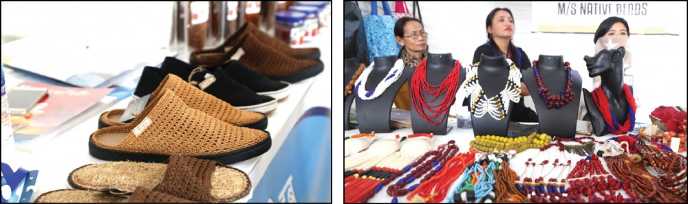 Products made in Nagaland on display during the National SC-ST Hub Nagaland State Conclave held at the Agri Expo in Dimapur on Tuesday,  February 5. (Morung Photos by Soreishim Mahong)