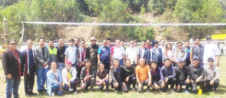 Participants of the 2nd TA volleyball tournament which kicked off on April 9.