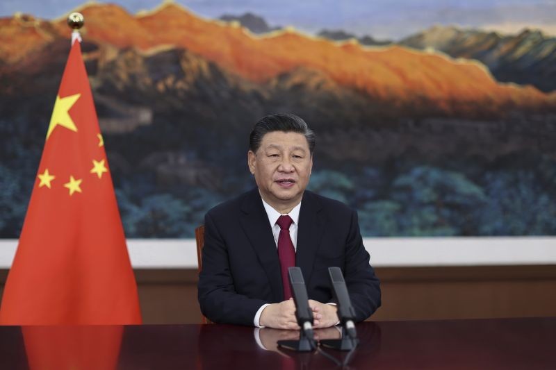 In this photo released by Xinhua News Agency, Chinese President Xi Jinping delivers a keynote speech via video for the opening ceremony of the Boao Forum for Asia (BFA) Annual Conference, in Beijing on April 20, 2021. Xi on Tuesday called for more equitable management of global affairs and, in an implicit rejection of U.S. dominance, said governments shouldn't be allowed to impose rules on others. (AP/PTI Photo)