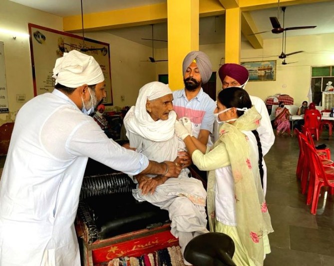 At 105, she becomes flag bearer for vaccination in Punjab. (IANS Photo)