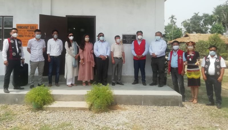 Project Director, DRDA Dimapur Kethosituo Sekhose inaugurated the village council hall cum multi-utility hall at Ghokito Village on April 27.