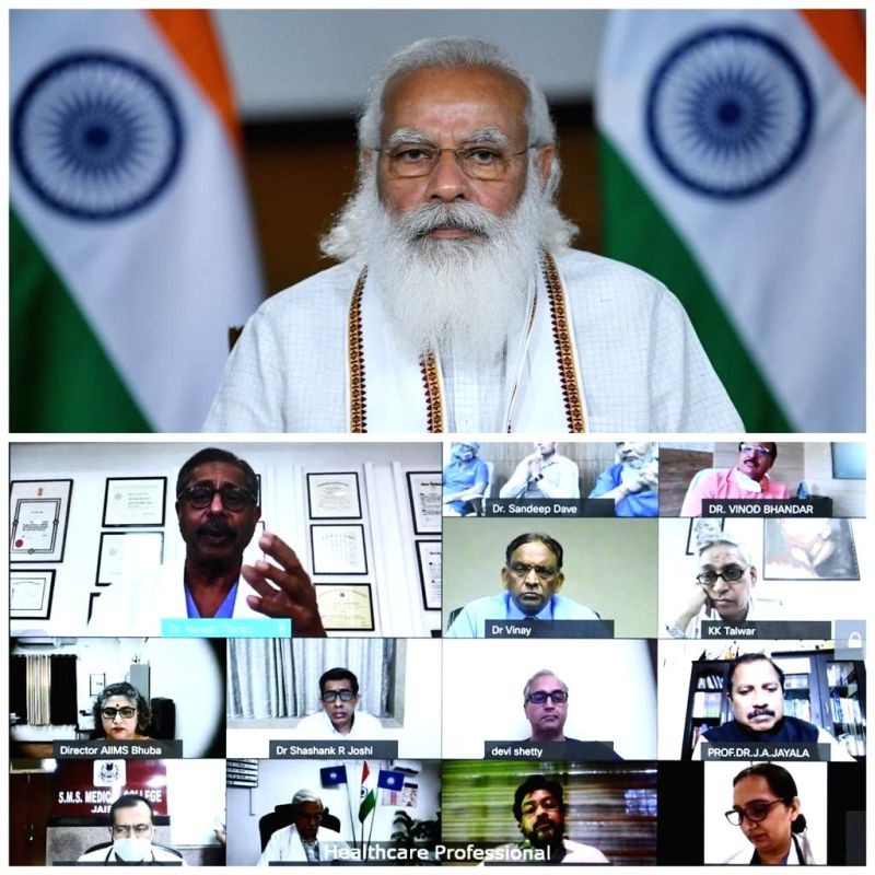 PM emphasises on transformational role of doctors in society. (IANS Photo)