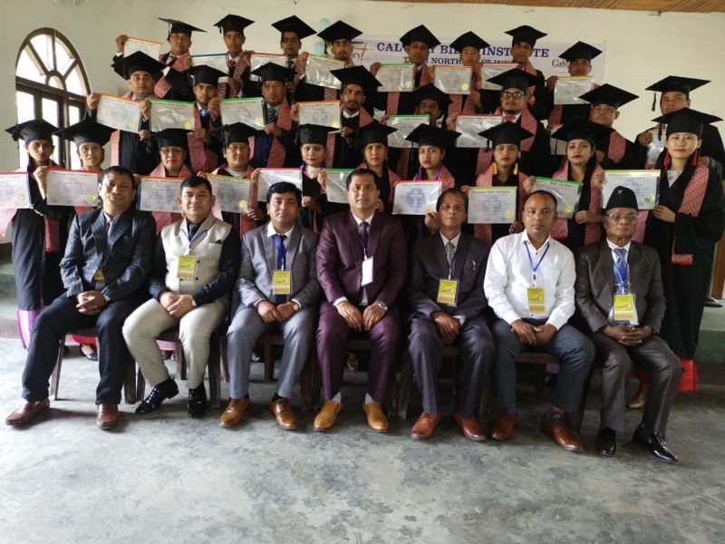 Calvary Bible Institute, Nagaland diploma graduates with officials and Director of Calvary Bible Institute, Rev Sukumar Chettri during the graduation ceremony at AGBCN Mission Center Singrijan, Dimapur on April 20. Altogether 26 candidates completed their diploma course held at the AGBCN Mission Centre Singrijan from April 8 to 20. Rev Chettri handed over the diplomas to the candidates and offered the commencement prayer. Testimonies were shared by Prem Biswa and Lucy Murry.