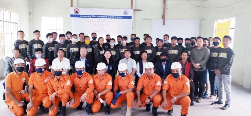 A five day long Community First Responder (CFR) training under Nagaland State Disaster Management Authority (NSDMA) in collaboration with DDMA Phek & SDRF Phek got underway at Khezhakeno village under Phek district on April 13. The training, hosted by Khezhakeno Youth Organization (KYO) will continue till April 17. Khrolou Koza Lohe, State Capacity Building &Training Officer, NSDMA spoke at the inaugural function. Vithwel Kweho, EAC Khezhakeno also delivered short speech. The programme was led by KYO advisor Pfuche Koza while welcome address was delivered by D Lhouchinyi, VCC, Khezhakeno. Vote of thanks was proposed by KYO president Senovielhou Koza.