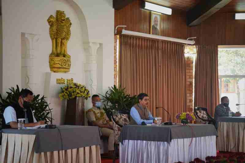 Governor RN Ravi addressing the sensitization-cum-consultation meeting with tribal hoho leaders of the State at Dr Imkongliba Hall, Raj Bhavan on April 14. (Photo Courtesy: PRO to Governor)