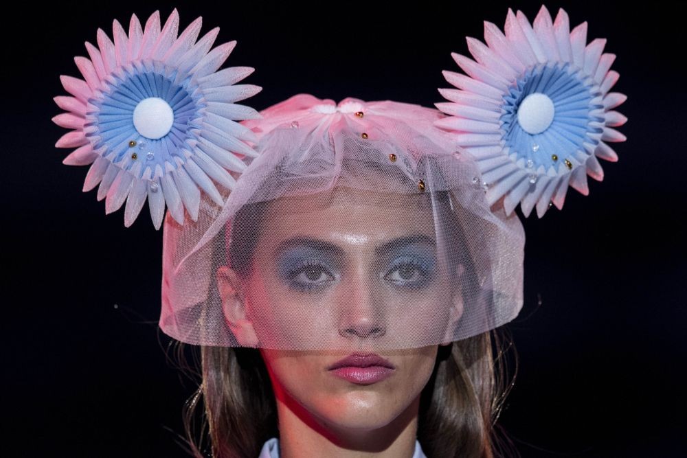 Madrid: A model displays an Autumn/Winter creation by Spanish designer Brain & Beast during the Mercedes-Benz Fashion Week in Madrid, Spain, Friday, April 9, 2021. AP/PTI