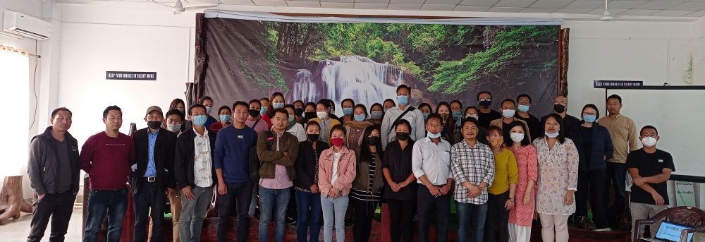 Resource persons along with the participants of the training on use of IHIP in Phek district.