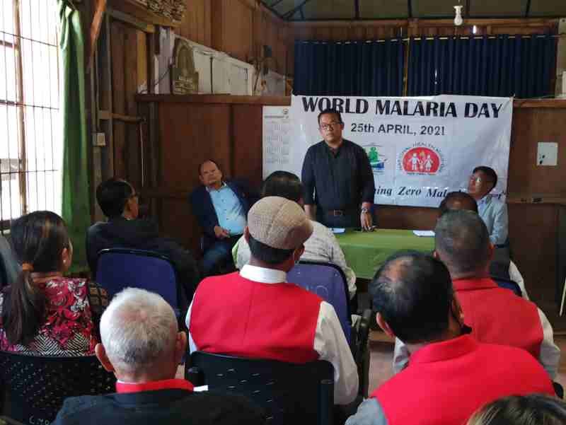 Orenthung, EAC Zunheboto delivering speech as special guest during the World Malaria Day observed at CMO Office, Zunheboto on April 25. (Photo Courtesy: CMO office Zunheboto)