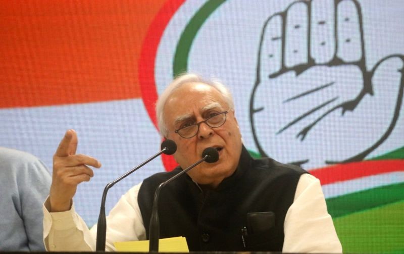 Congress leader Kapil Sibal . (IANS Photo)