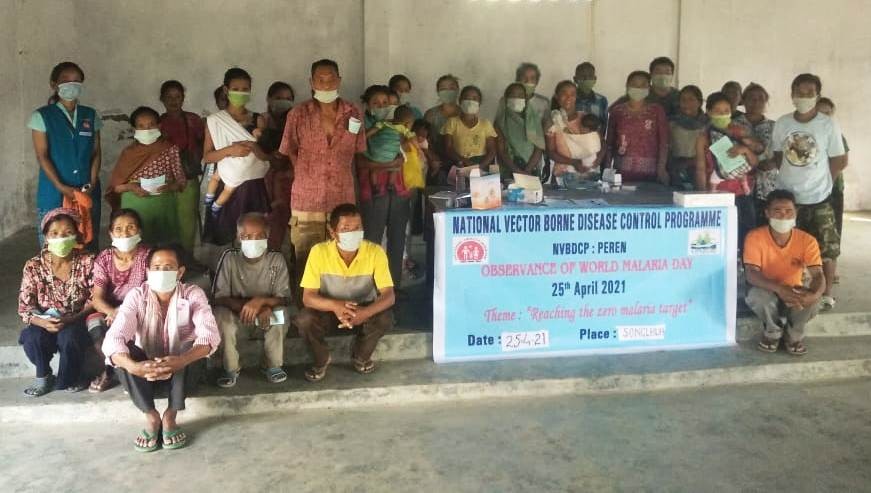 Participants during the awareness programme on malaria at Songluh village under Peren district. (Photo Courtesy: CMO office Peren)