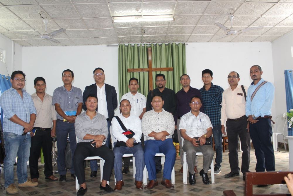 Nepali Baptist Church, Chümoukedima conducted pastor installation programme for Dawa Lama during Sunday devotional service, at the church premises on April 18. (Photo Courtesy: NBC Chümoukedima)