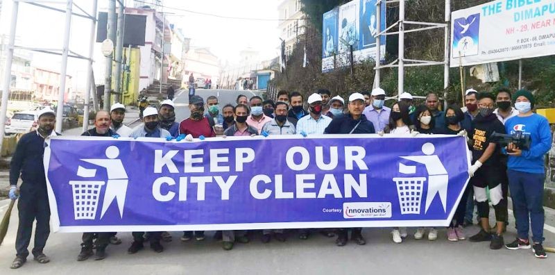 The social work organised by Keep Our City Clean (KOCC) team, touched Razhu point till Phoolbari area, Kohima on April 3. The social work was joined by Hindu community, Bright Morning Star Children Home, KOCC volunteers and well wishers. Refreshment was provided by Pawan (owner of Asiatic Hardware store, Kohima). Meanwhile, KOCC convenor Khriehuzo Lohe informed that the next cleanliness drive on April 10 will take place from SP Point to Big Bite area with Capital College students and other volunteers.