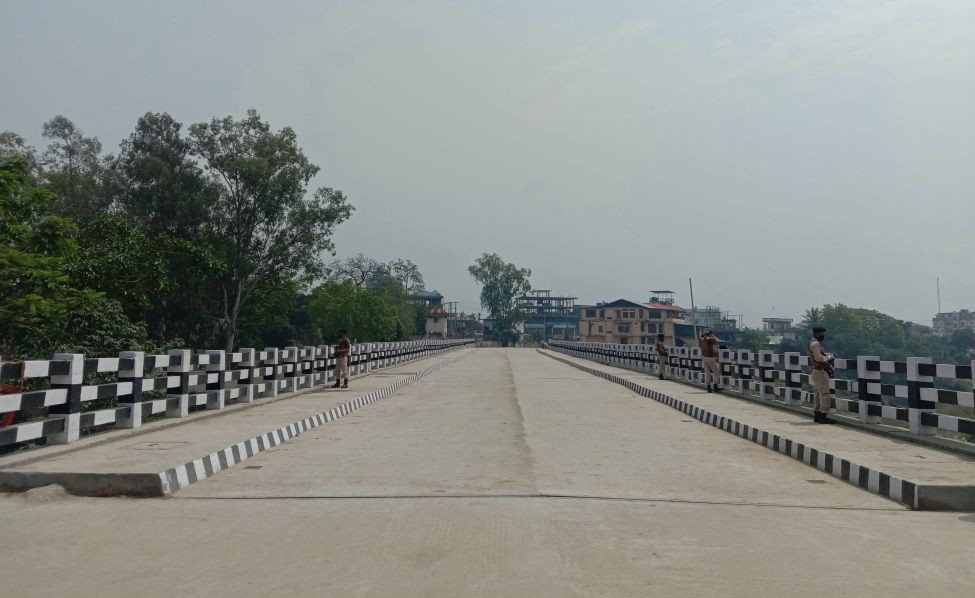 The newest and third 2-lane RCC T beam bridge spanning 98m across the Dhansiri in Dimapur directly connecting Walford and Naga Shopping Arcade with Purana Bazaar was opened on April 13. (Morung Photo)