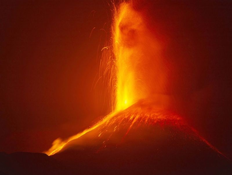 Catania: Lava gushes from a crater of Mt. Etna, Europe's largest active volcano, near Catania, southern Italy Sicily, early Saturday, May 29, 2021. AP/PTI