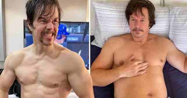 Mark is changing his physique for a role (Picture: Instagram)