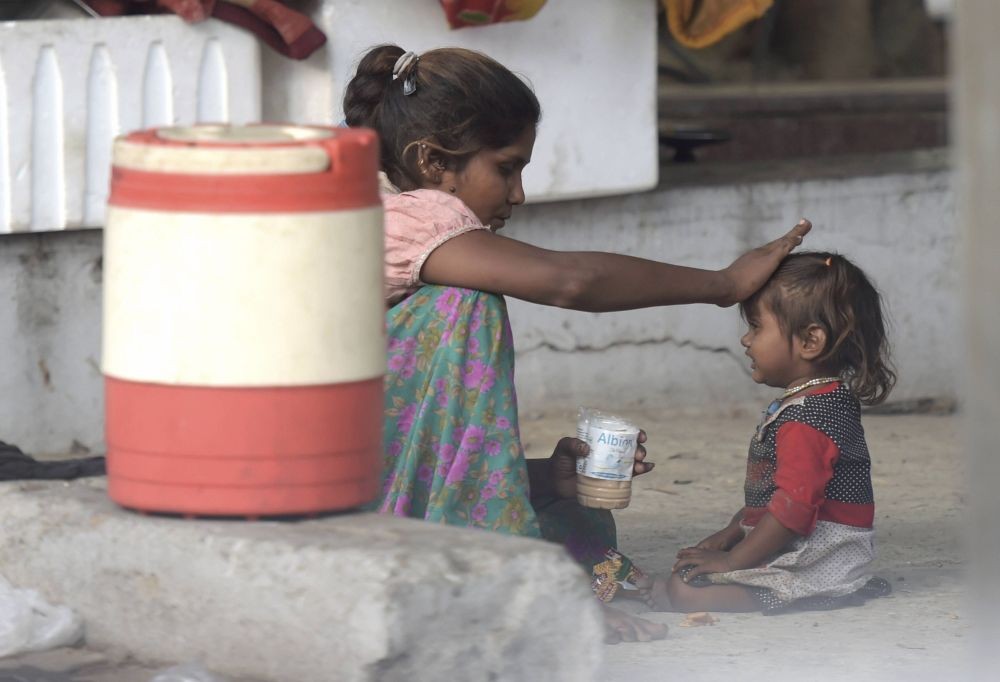 New Delhi: A mother with her daughter on International Mother's Day, in New Delhi, Sunday, May 9, 2021. (PTI Photo/Manvender Vashist)