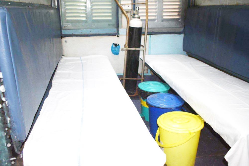 Isolation coaches have been set up by the Ministry of Railways at the Dimapur Railway Station. (Photo courtesy: PiyushGoyal/Twitter)