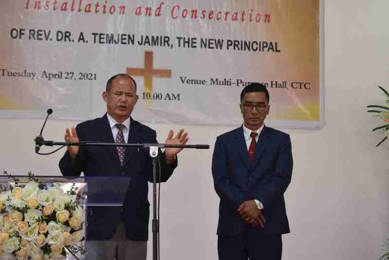 The Executive Secretary of ABAM, Rev Dr Mar Pongener and CTC's new Principal, Rev Dr ATemjen Jamir.