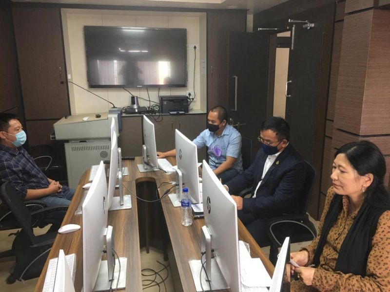 Neposo Theluo launches CFP under MGNREGA in Kohima on May 4.