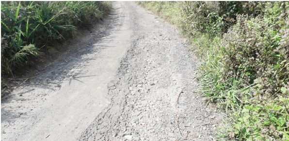 A section of the road from Mimi to Khongka and Hakumuti which is yet to be completed despite being sanctioned in 2012.