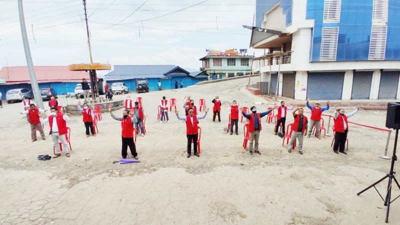 GBs and chairman of all the colonies in Zunheboto town attend the special prayer session on May 30. (Photo Courtesy: ZTSBC)
