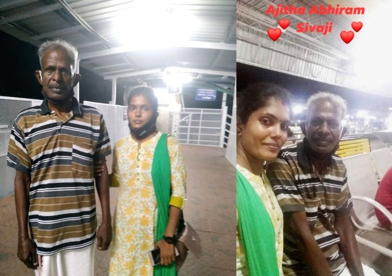 Thanks to Covid, Ajitha meets jailed father for the first time after 33 years. (IANS Photo)