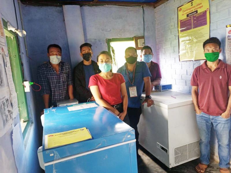 Ice Lined Refrigerator (ILR) and Deep Freezer issued by the Directorate of Health and Family Welfare Kohima was installed at Nsong Health and Wellness Centre (HWC) under Tening Block Peren District on June 9. The Medical department Peren expressed gratitude to SDTF Tening and EE Power for expediting the power supply to the health unit within a short notice. (Photo Courtesy: CMO Office, Peren)