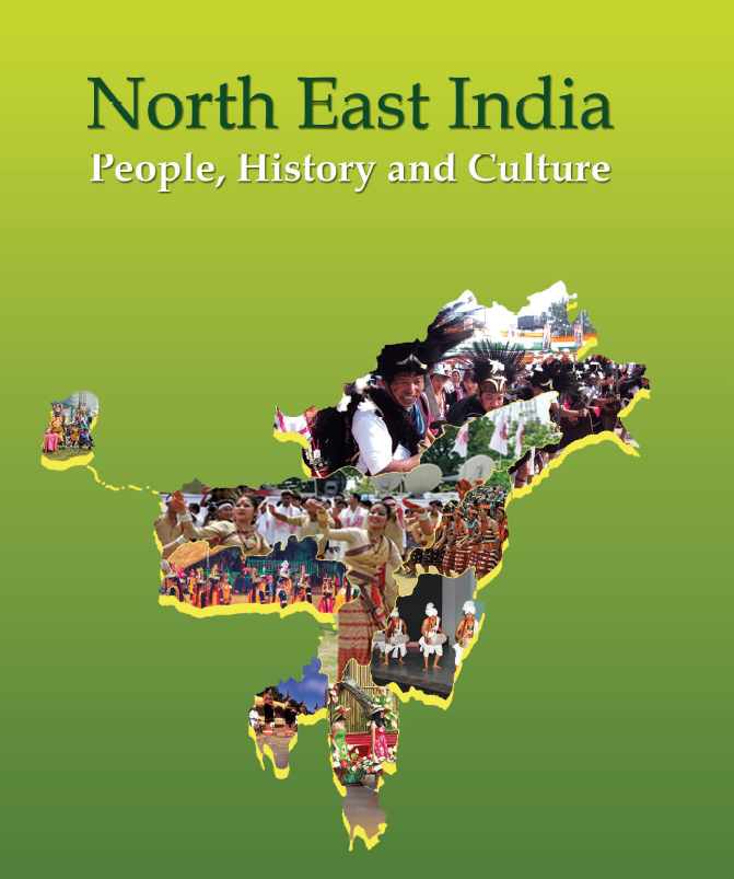 The cover of the book, ‘North East India - People, History and Culture,’ a supplementary reader published by the NCERT to ‘create and enhance awareness about north-eastern states of India among young students.’ (Morung Photo/Screenshot)
