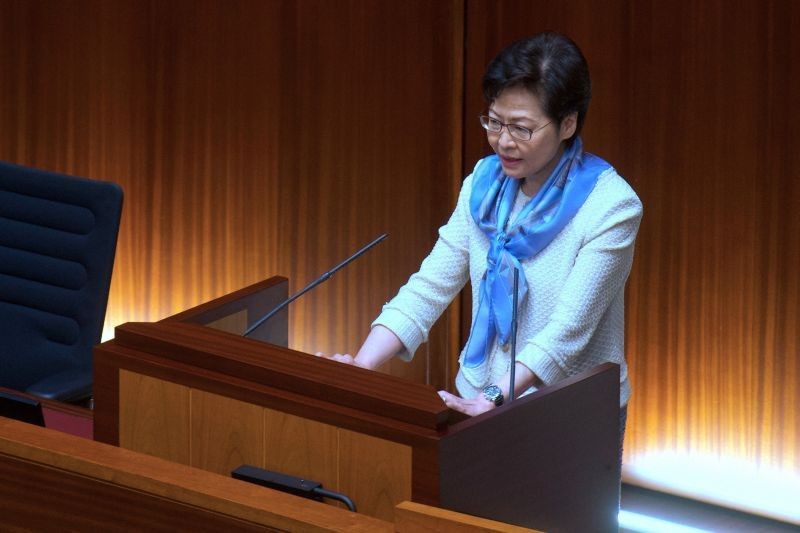 Hong Kong leader Carrie Lam. (AP/PTI File Photo)